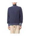 Drumohr Biscottino-jacquard Cashmere Jumper In Black