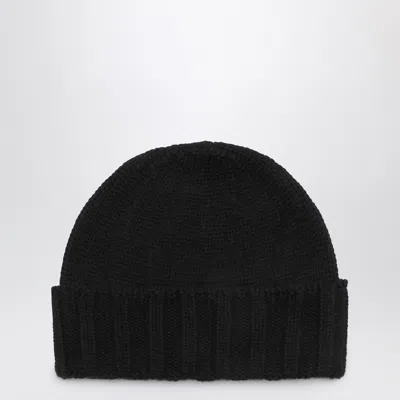 Drumohr Black Cashmere Beret