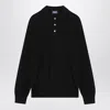 Drumohr Black Cotton Polo Shirt In Black