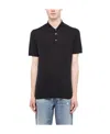 Drumohr Lapel Short-sleeved Polo Shirt In Black