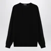 DRUMOHR DRUMOHR BLACK WOOL CREW NECK SWEATER