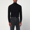 Drumohr Wool Crew Neck Sweater In Black