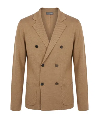 Drumohr Blazerlong-sleeve Blazer In Brown
