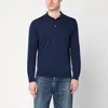 Drumohr Knitted Polo Shirt In Blue