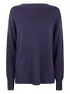 Drumohr Long Sleeve Crew Neck Aweater In Blue