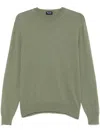 Drumohr Crewneck Cashmere Sweater In Green