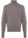 Drumohr Turtleneck Sweater In Brown
