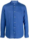 Drumohr Button-down Shirt In Blue