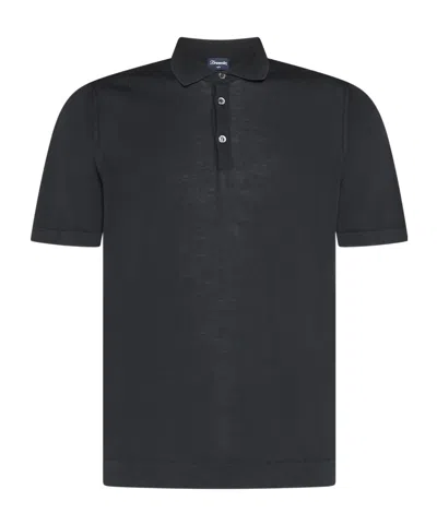 DRUMOHR BUTTON-PLACKET POLO SHIRT