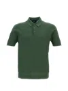 Drumohr Buttoned Polo Shirt In Green
