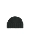 Drumohr Cable Knit Beanie In Black