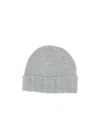 Drumohr Cable Knit Beanie In Gray