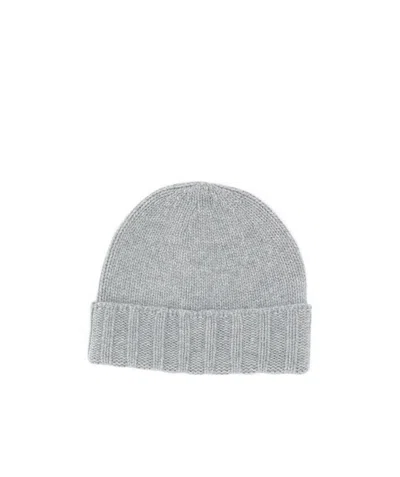 Drumohr Cable Knit Beanie In Gray