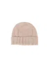Drumohr Cable Knit Beanie In Nude