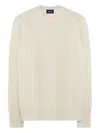 Drumohr Braided Wool Crew Neck Sweater In Multi