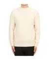 Drumohr Cable-knit Fitted Jumper In White