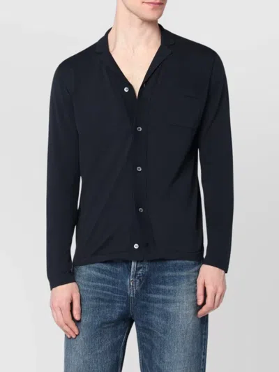DRUMOHR CARDIGAN COTTON CHEST POCKET LONG SLEEVES
