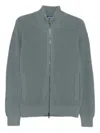 Drumohr Cardigan With Pockets And Zip In Green