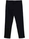 Drumohr Tapered Trousers With Concealed Fly In Black