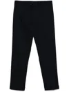 Drumohr Tapered Trousers With Concealed Fly In Blue