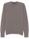 Drumohr Cashemere Crew-neck Sweater In Grey