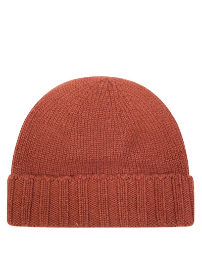 Drumohr Cashmere Beanie For Men In Bordeaux