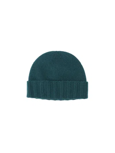 Drumohr Cashmere Beanie In Green