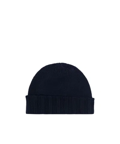 Drumohr Cashmere Beanie Hat In Black