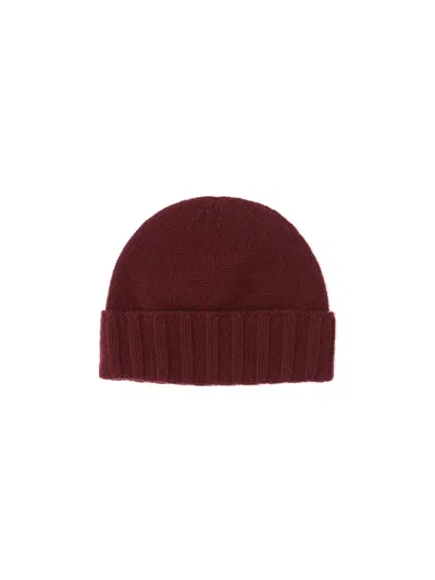 Drumohr Cashmere Beanie In Red