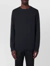 Drumohr Grey Crew-neck Sweater In Cashmere In Black