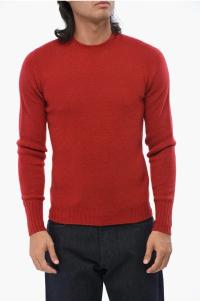 Drumohr Cashmere Crew-neck Sweater In Red