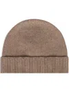 Drumohr Almond Color Beanie In Brown