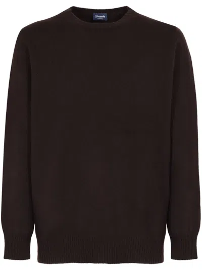 Drumohr Cashmere Jumper In Brown