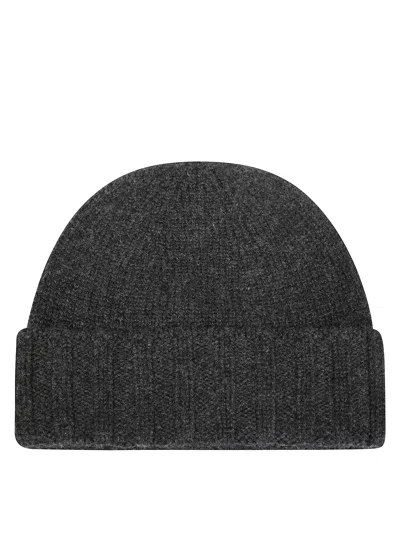 Drumohr Cashmere Knit Beanie For Men In White