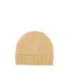 Drumohr Cashmere Ribbed Beanie In Brown