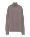 Drumohr Cashmere Roll-neck Sweater In Gray