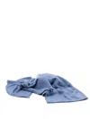 Drumohr Cashmere Scarf With Plush Texture In Blue