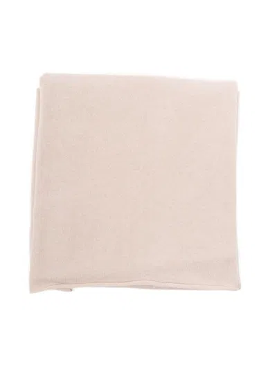 Drumohr Cashmere Scarf With Refined Finishdrape In Neutral