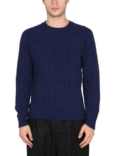 Drumohr Cashmere Sweater In Blue