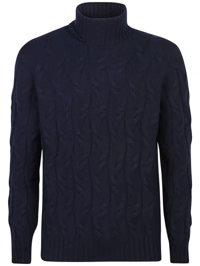 Drumohr Cashmere Sweater In Blue