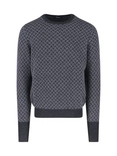 Drumohr Cashmere Sweater In Gray