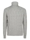 Drumohr Treccia Turtleneck In Gray