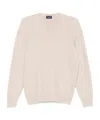 Drumohr Long Sleeve Crew-neck Sweater In Neutral