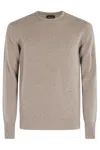 Drumohr G Collo Cashmere Coccola Soft Doppio Filo Tubolare In Gray