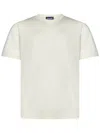 Drumohr White Cotton Blend Crewneck In White