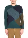 Drumohr Color Block Combed Wool Sweater