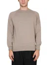 Drumohr Cashmere Sweater With Cross-neck Design In Grey
