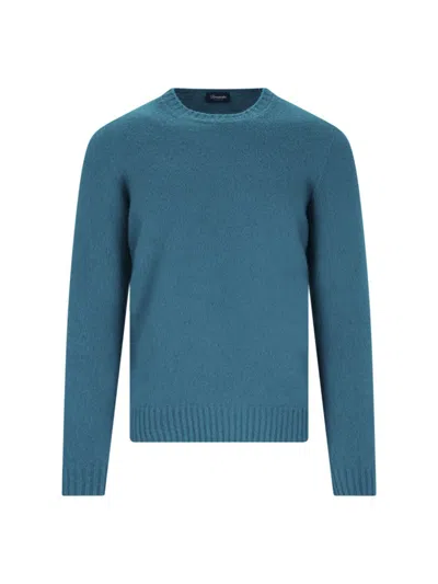 Drumohr Ribbed Crewneck Sweater With Soft Texture