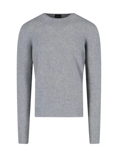 DRUMOHR DRUMOHR CLASSIC GREY CASHMERE SWEATER