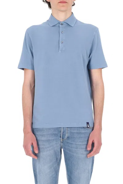 Drumohr Classic Mini Polo For Men In Blue